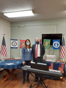 Laura Toweson and Greg Carslon and pinning ceremony